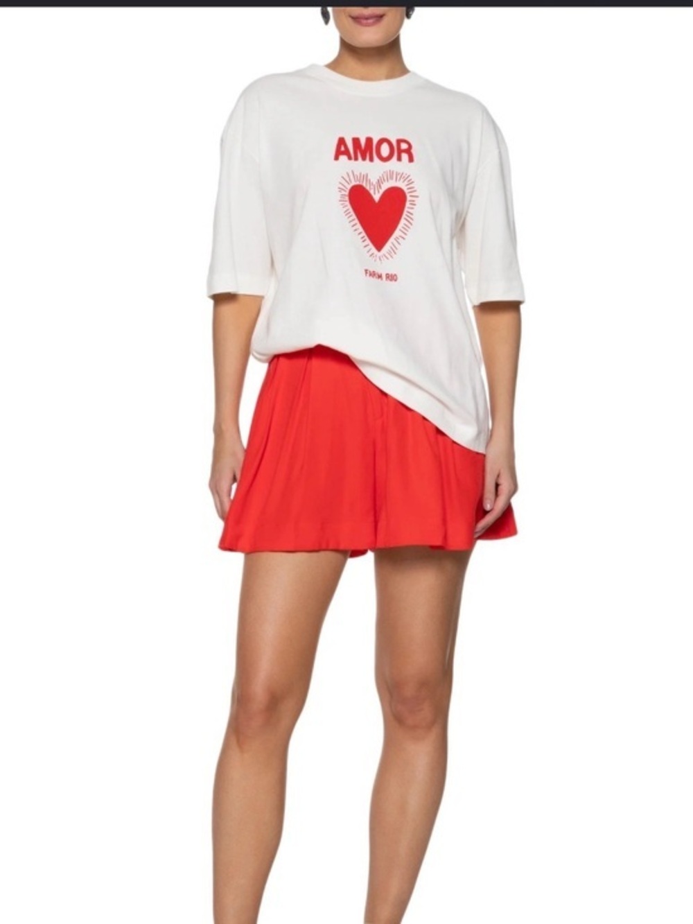 Farm Rio Amor White Tee